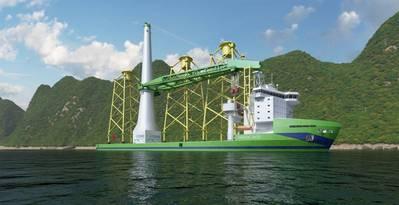 首艘台湾造近海风电安装船采用瓦锡兰动力装置