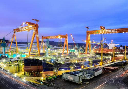 现代重工集团造船业务去年巨亏7.5亿美元