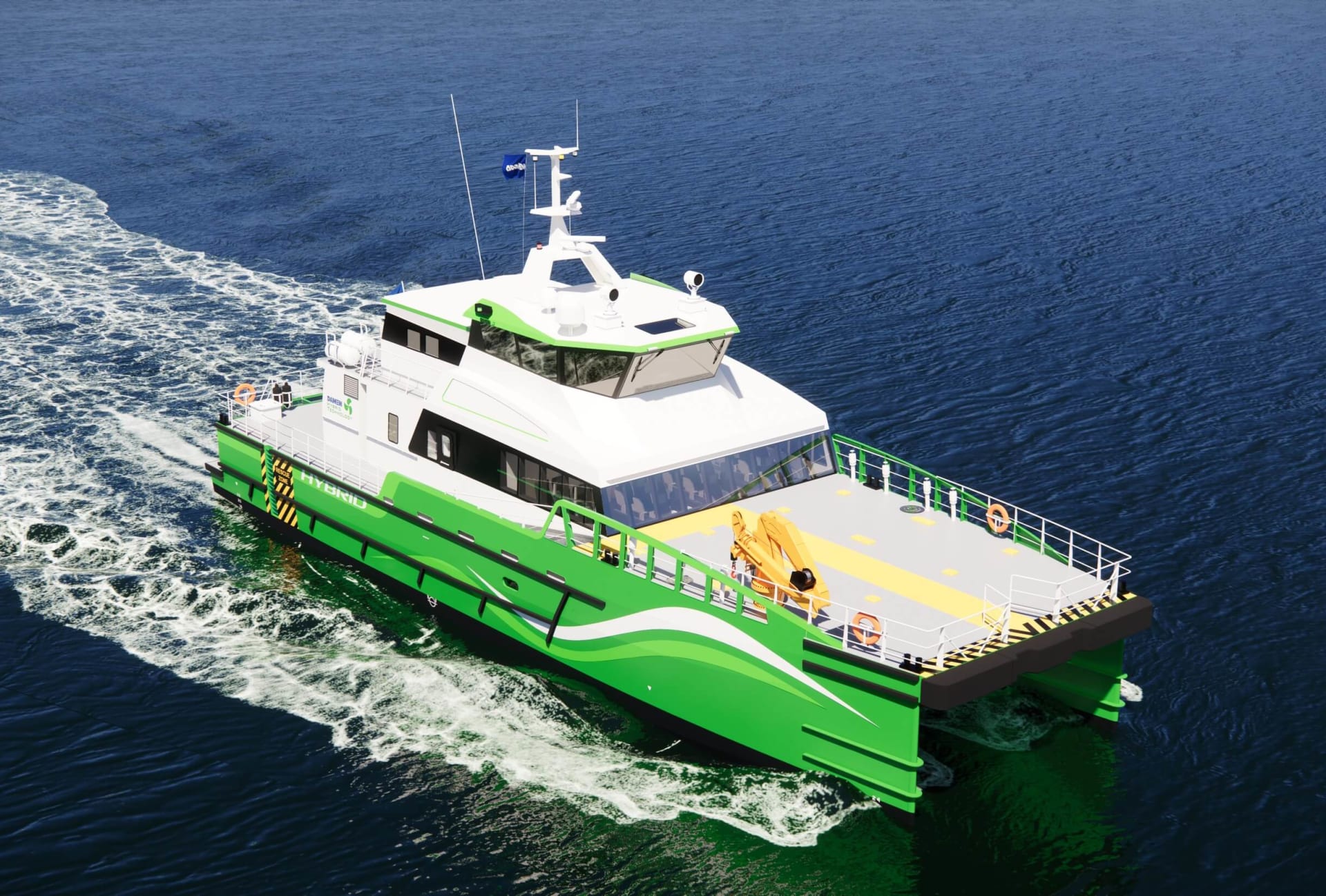 达门造船公司推出新型快速船员供应船 3210 Hybrid